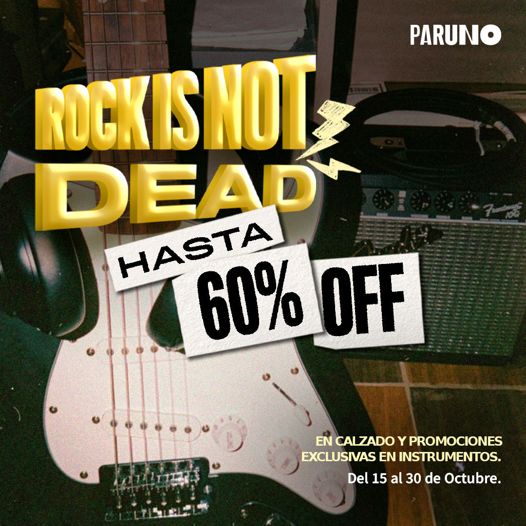 Venta nocturna Rock Is Not Dead 2026 en Tienda Paruno León, del 15 al 30 de octubre