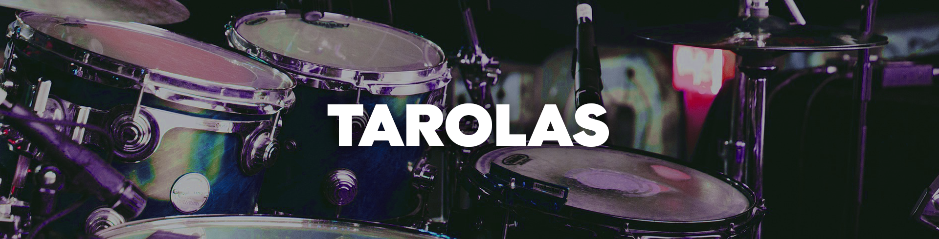 Tarolas paruno banner baterias musica
