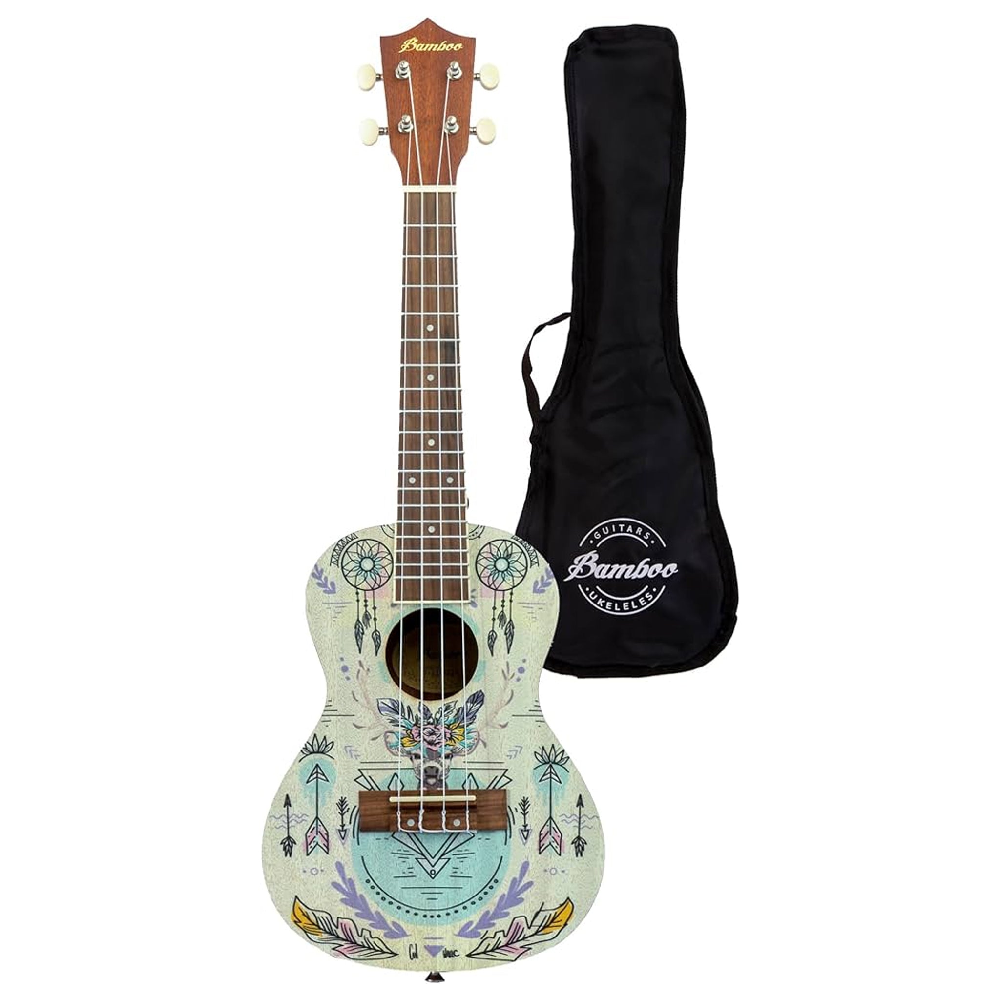 UKELELE BAMBOO CONCIERTO SAPELE INDIE U-23