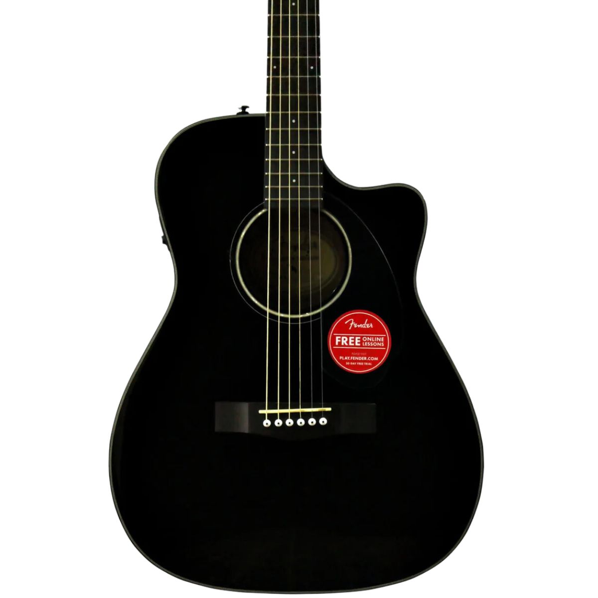 FENDER CD-60SCE DREAD BLACK WN