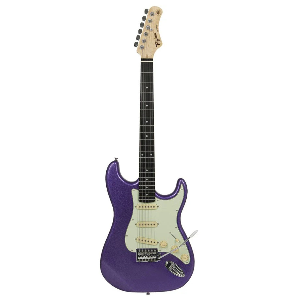 GUITARRA ELECTRICA TAGIMA TIPO ST VIOLETA METALICO TG-500-MPP-DF-AWH