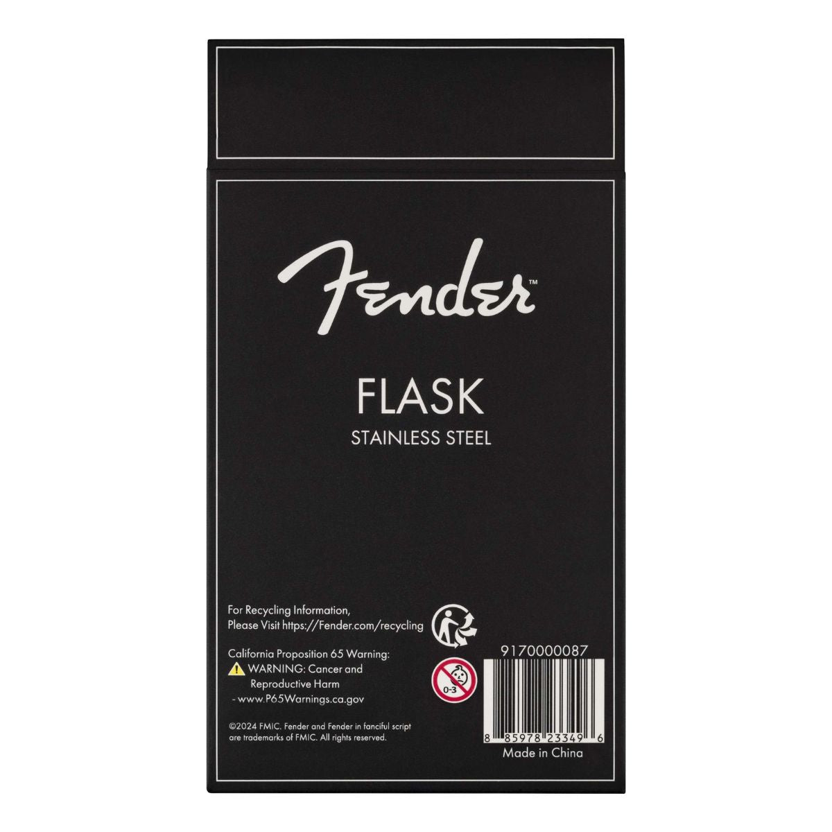 LICORERA FENDER BLACKOUT FLASK 8oz