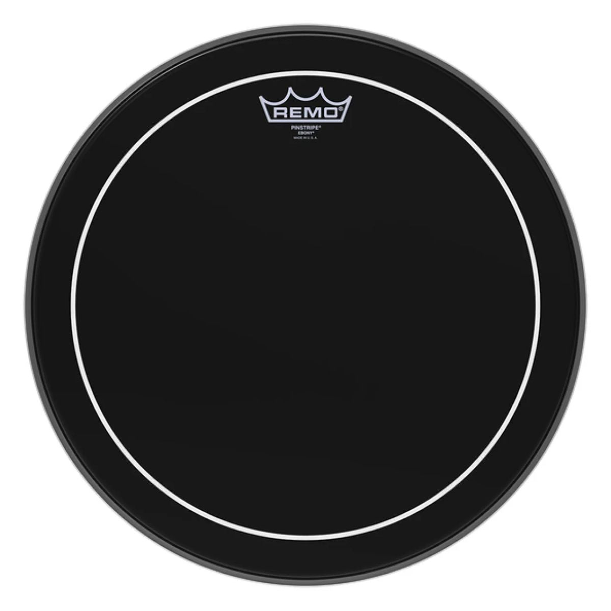 PARCHE REMO EBONY PINSTRIPE 12 NEGRO ES-0612-PS