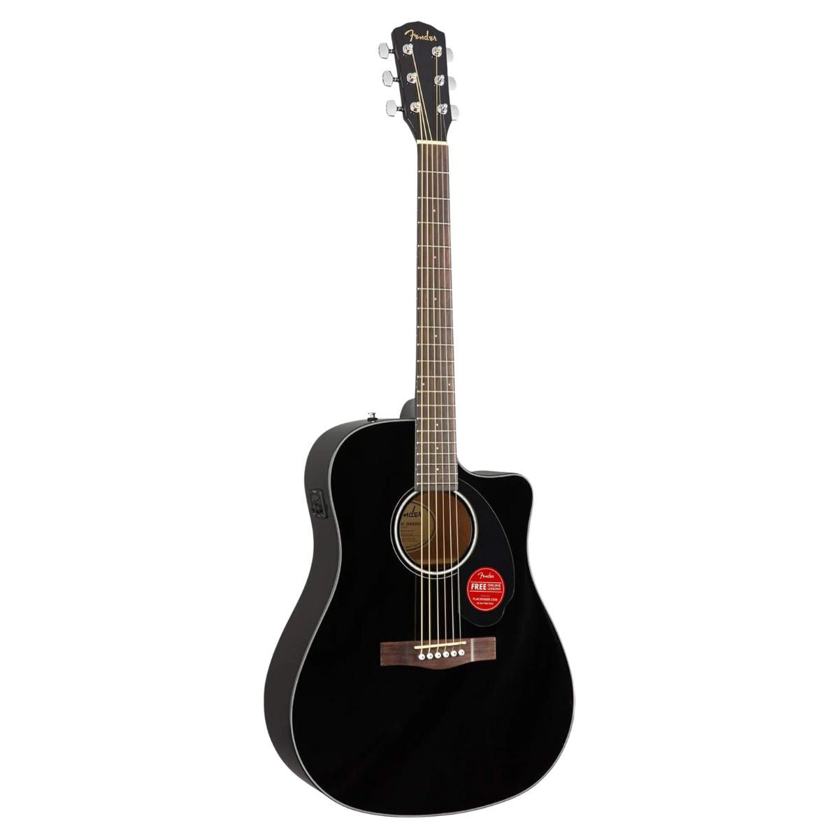 FENDER CD-60SCE DREAD BLACK WN
