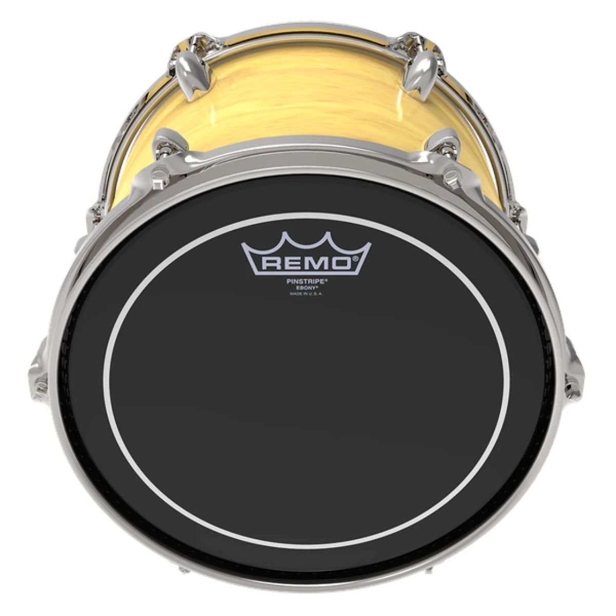 PARCHE REMO EBONY PINSTRIPE 12 NEGRO ES-0612-PS