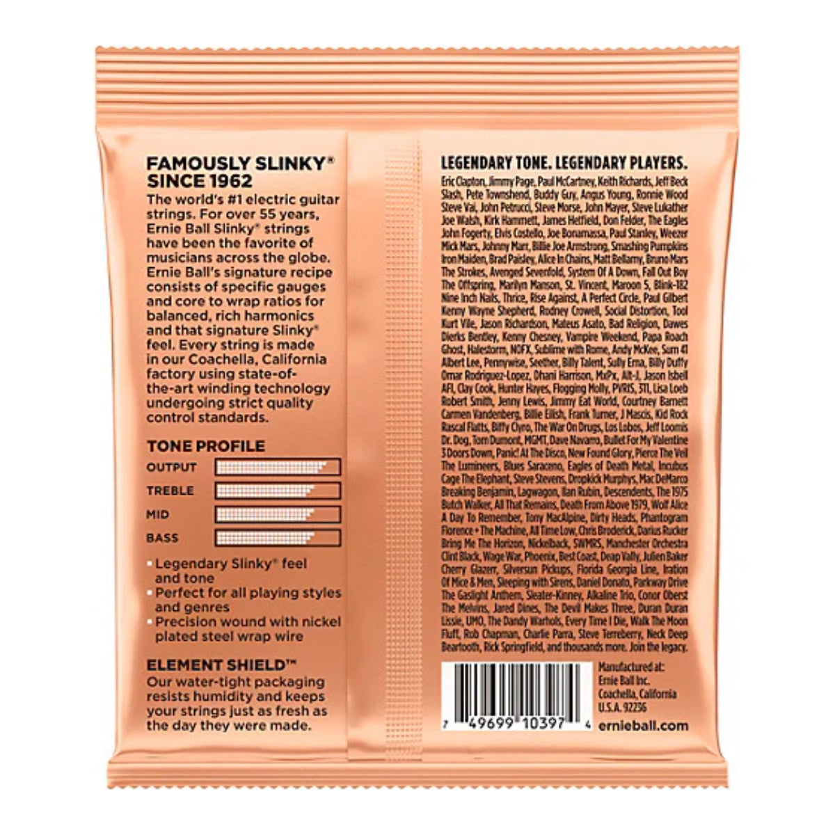 ENCORDADURA ERNIE BALL 2224 TURBO SLINKY 9.5-46