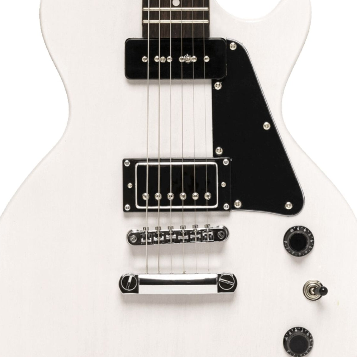 GUITARRA ELECTRICA STAGG STD LP HB90 BLANCA