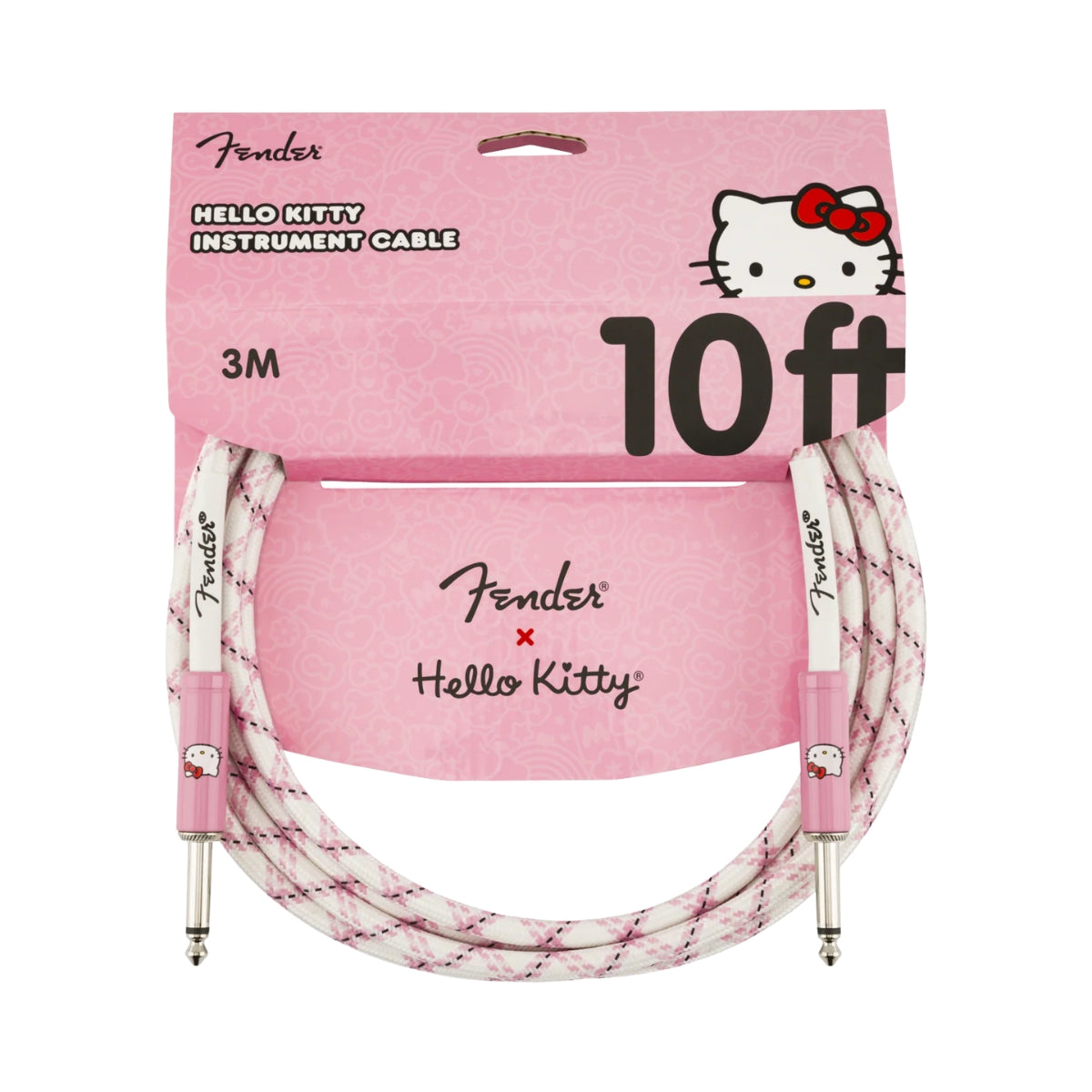 Cable Fender Original x Hello Kitty 3m Woven White | Edición Especial