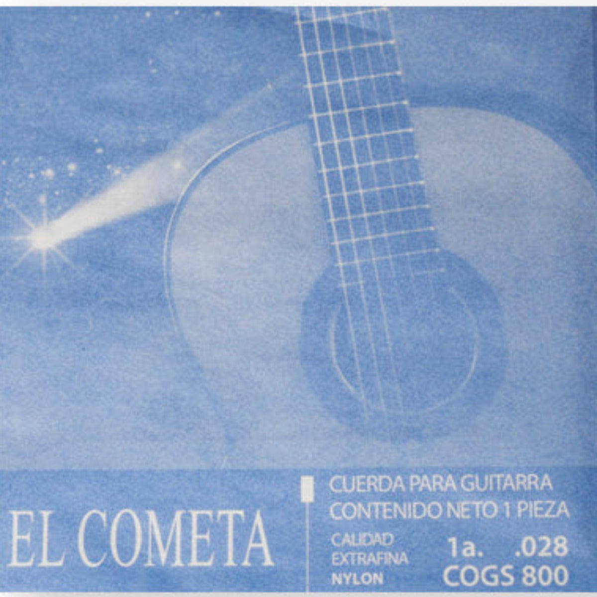 CUERDA P/GUITARRA CLASICA EL COMETA 1A NYLON TRANSPARENTE
