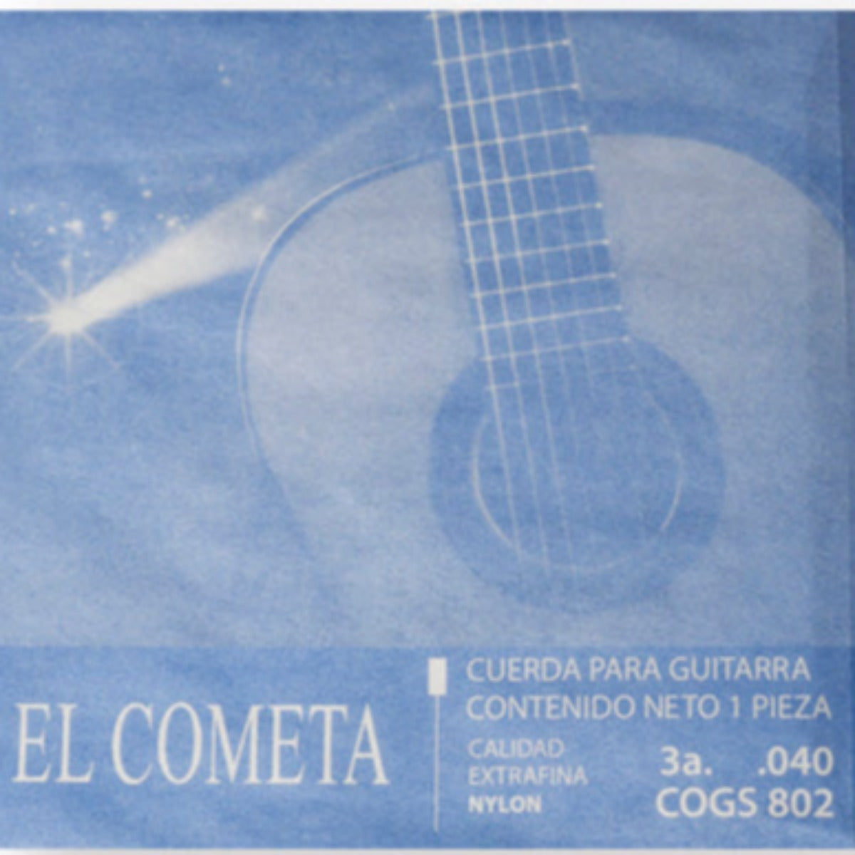 CUERDA P/GUITARRA EL COMETA 3A NYLON