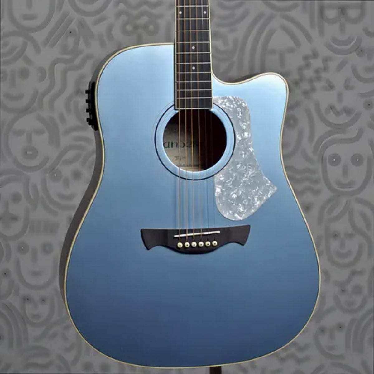 Guitarra Electroacústica Tagima Andes Lake Blue ANDES-EQ-LPBS-DF