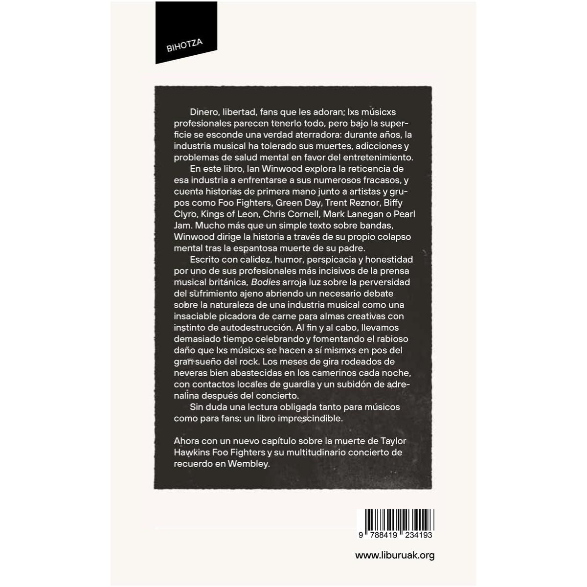 LIBRO BODIES VIDA Y MUERTE EN LA MUSICA