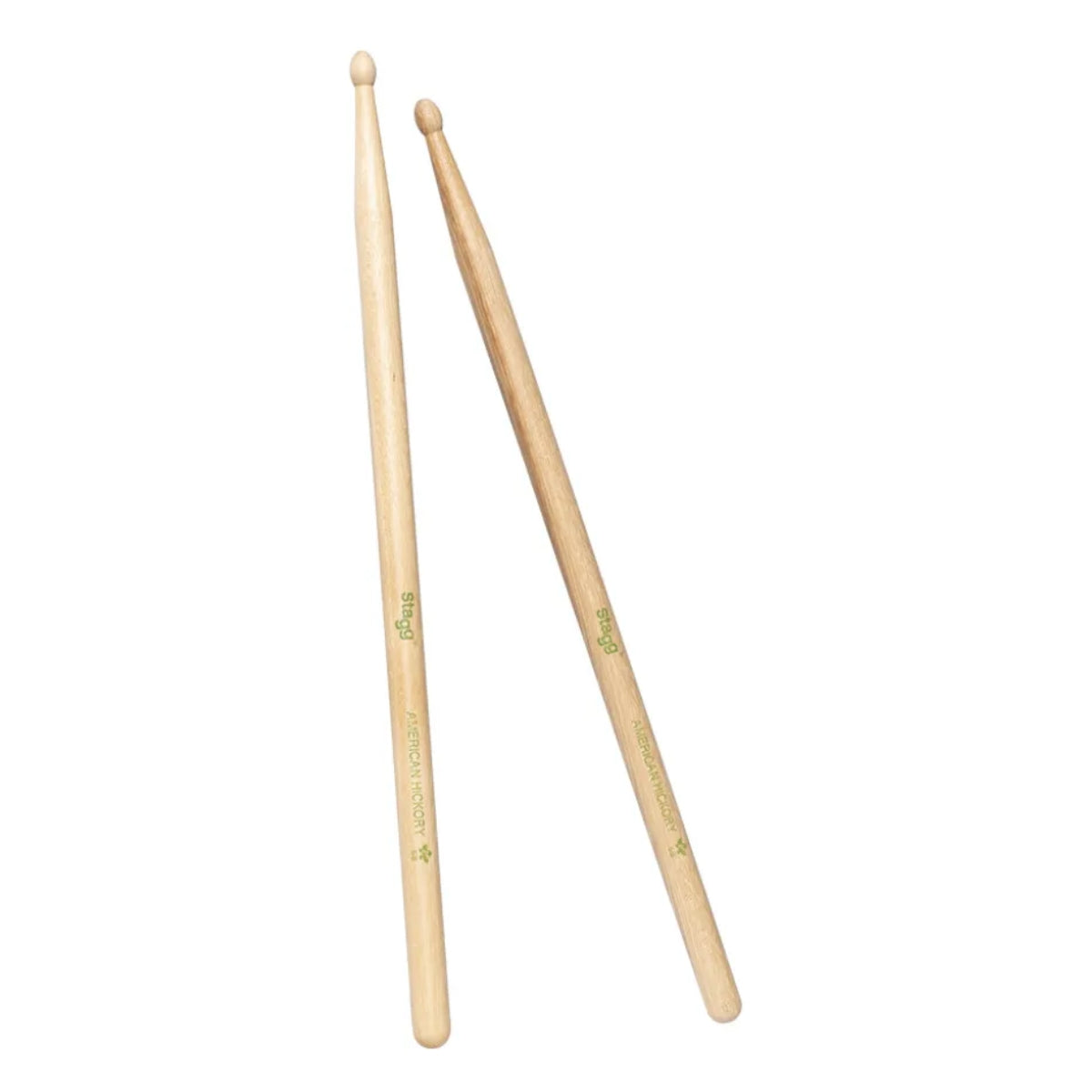 BAQUETAS STAGG HICKORY SERIE V 5B PUNTA MADERA