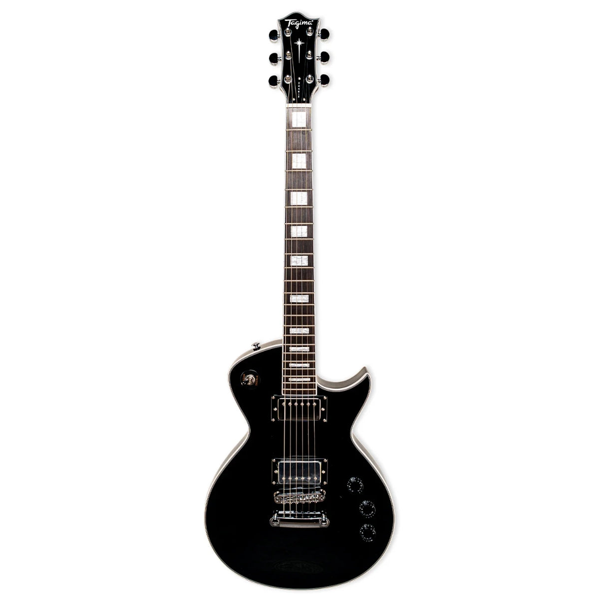 Guitarra Eléctrica Tagima Tipo LP Classic Negro Mirach-CB-DF