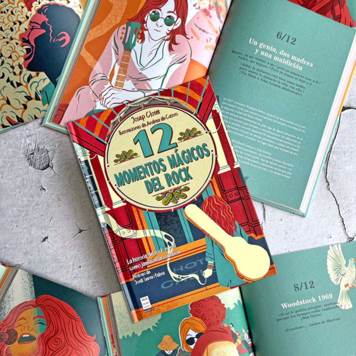 Libro 12 Momentos Mágicos del Rock | Josep Clotet & Andrea de Castro