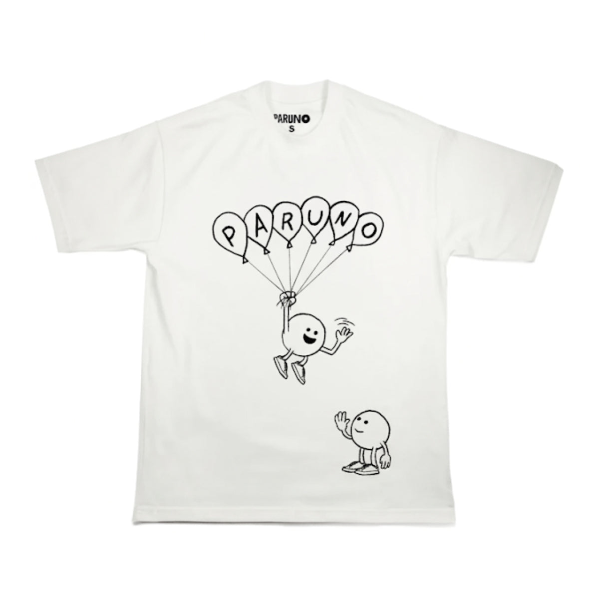 PLAYERA PARUNO GLOBOS + STICKER