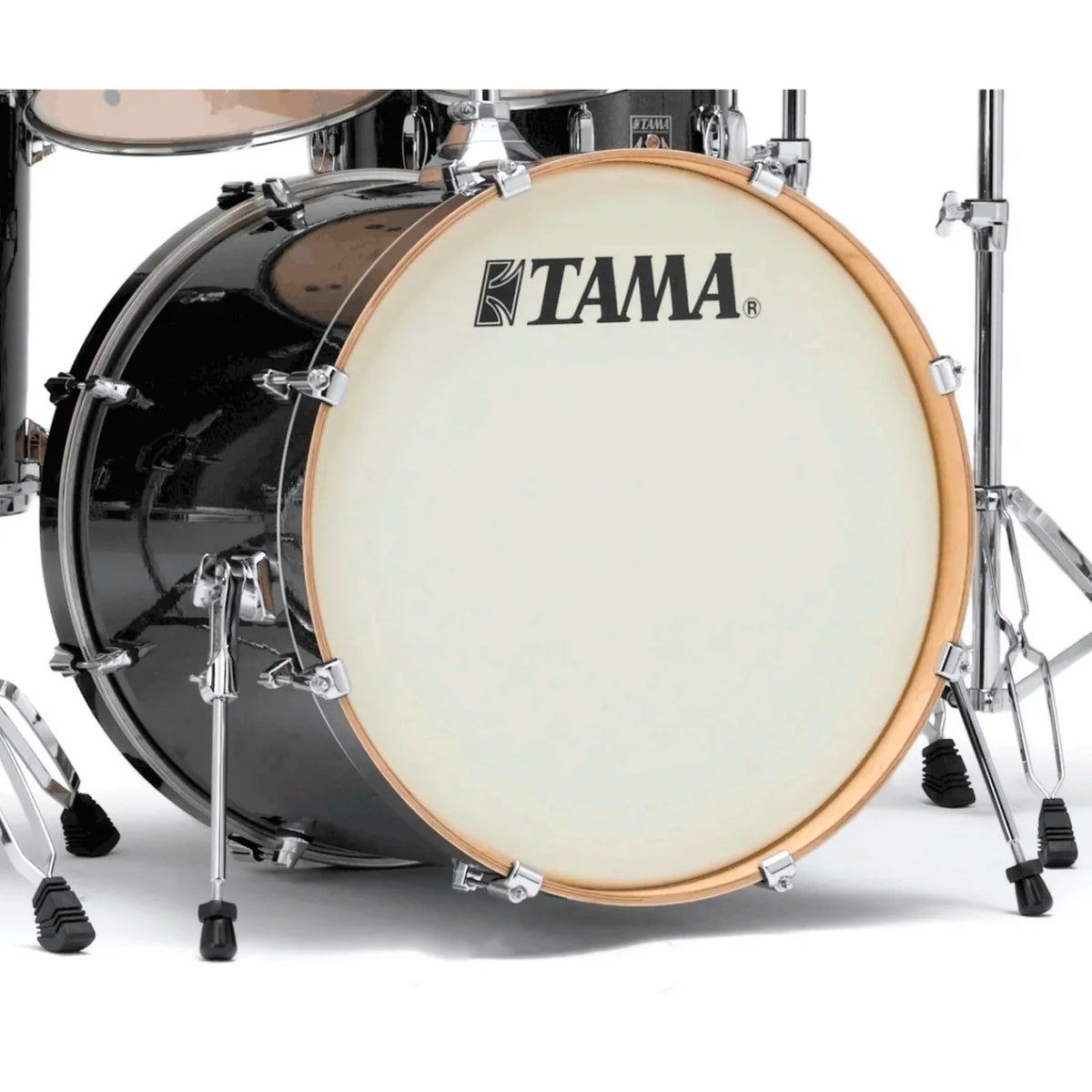 BATERIA TAMA SUPERSTAR CLASSIC MAPLE 5 PZAS NEGRO SOMBREADO TRANSPARENTE CON ATRILES