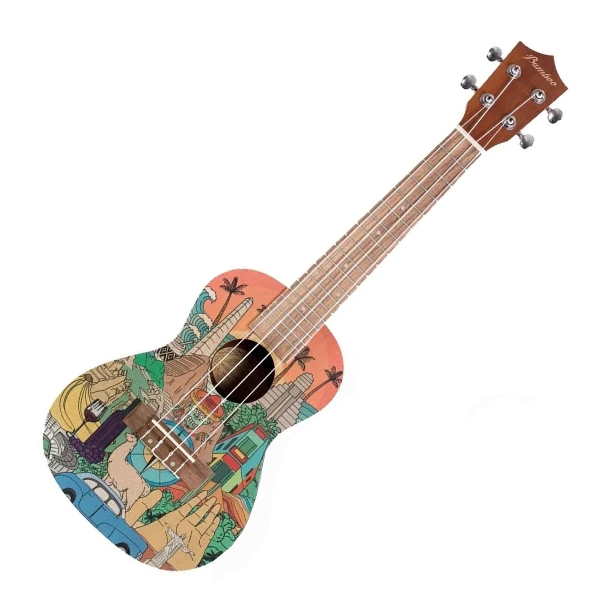 UKELELE BAMBOO CONCIERTO SAPELE LATIN U-23