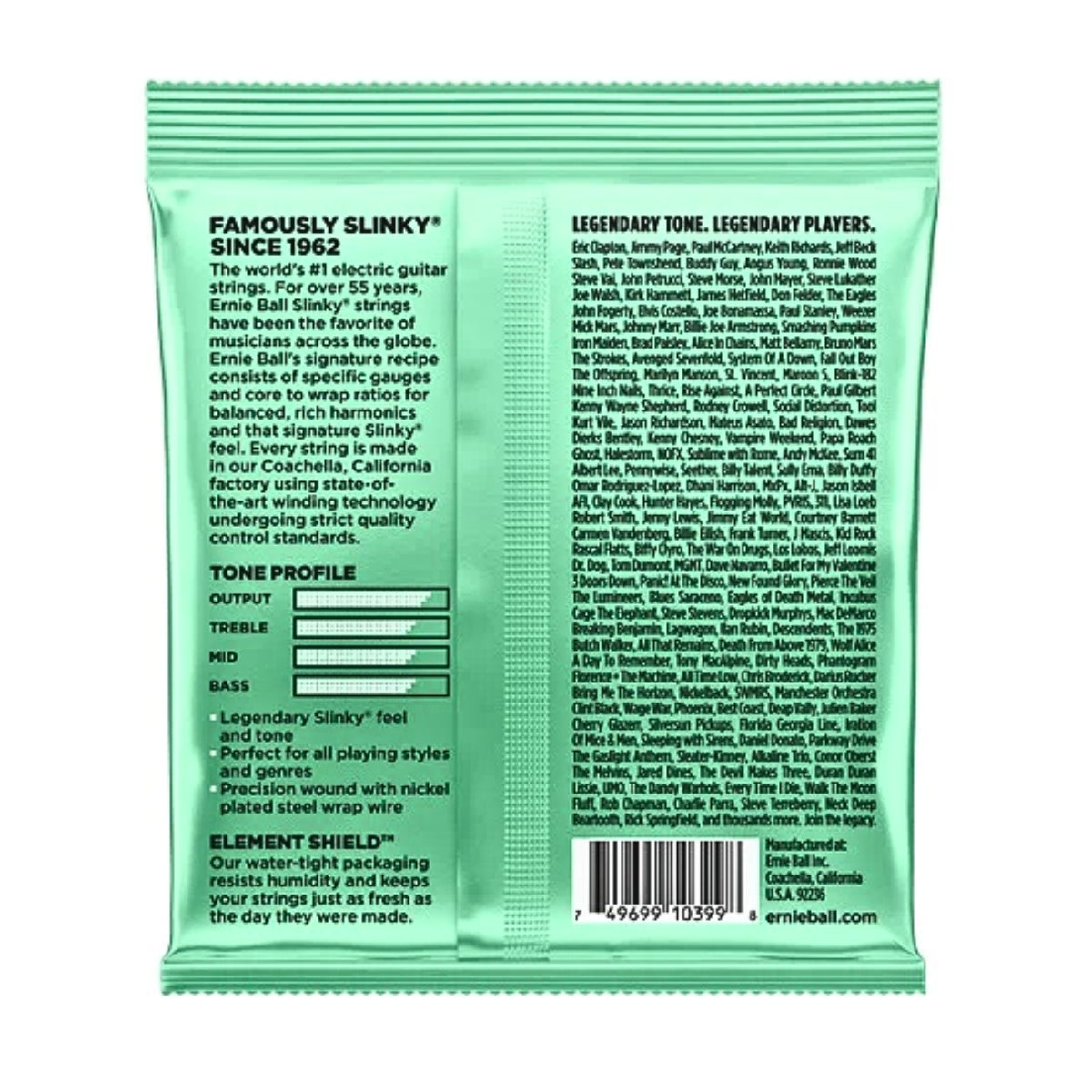 ENCORDADURA ERNIE BALL HYPER SLINKY 2229 8-42