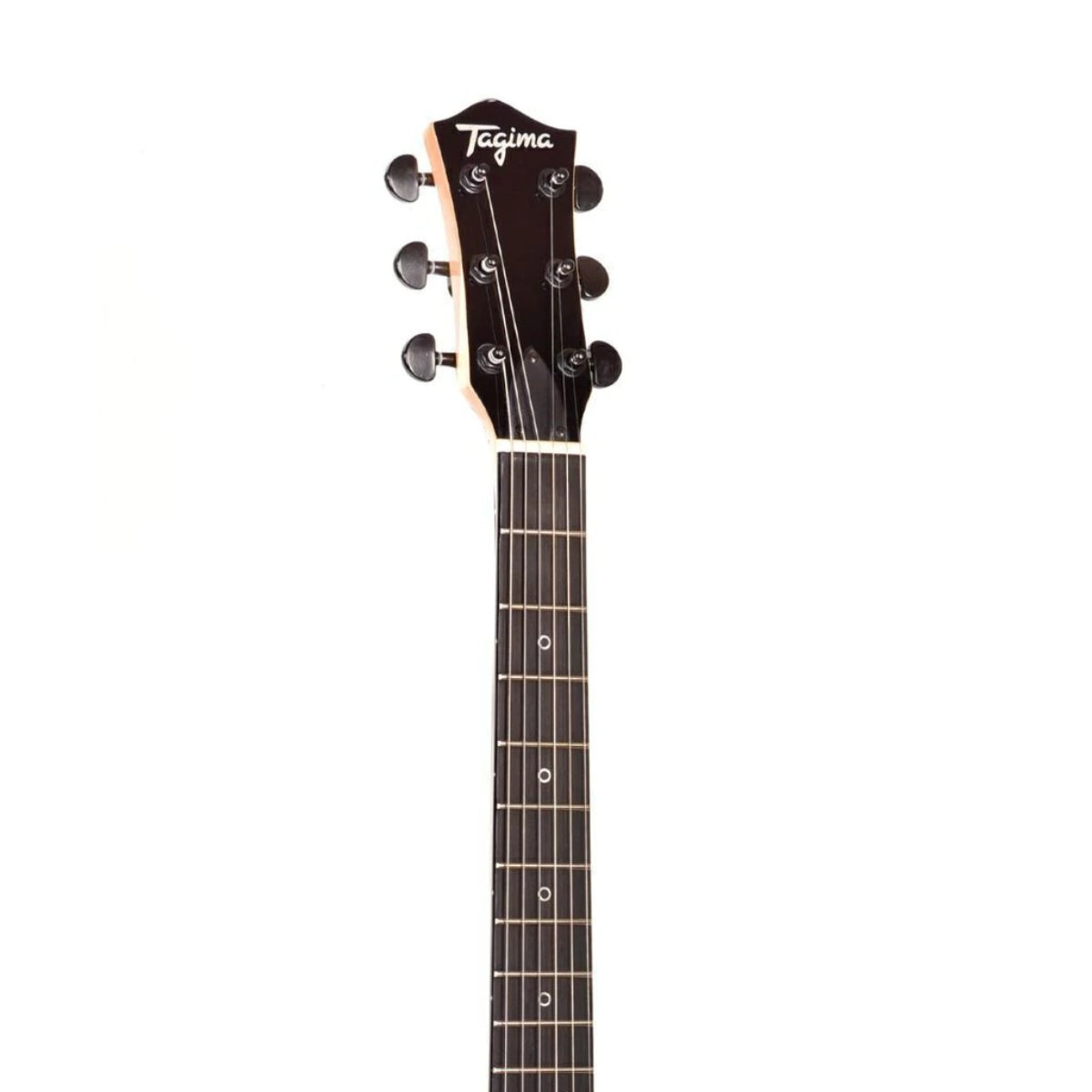 GUITARRA ELECTRICA TAGIMA LP BASSWOOD NEGRO SIXMART-SC-MDSV-DF-BK