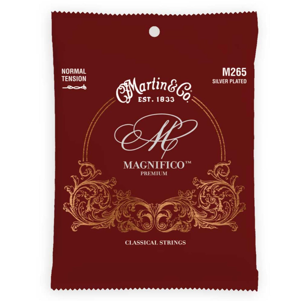 ENCORDADURA MARTIN P/GUITARRA CLASICA NORMAL TENSION SILVER TIE END M265