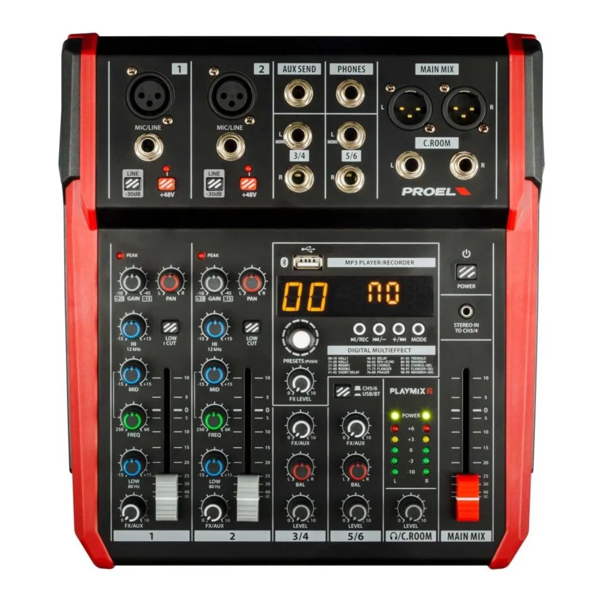 MEZCLADORA PROEL PLAYMIX 6CH