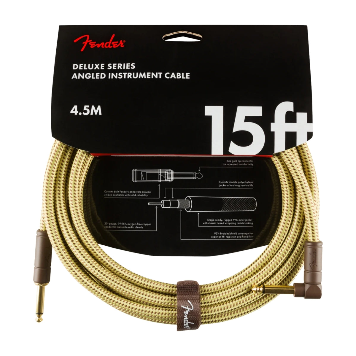 CABLE FENDER DELUXE TWEED 4.5MTS