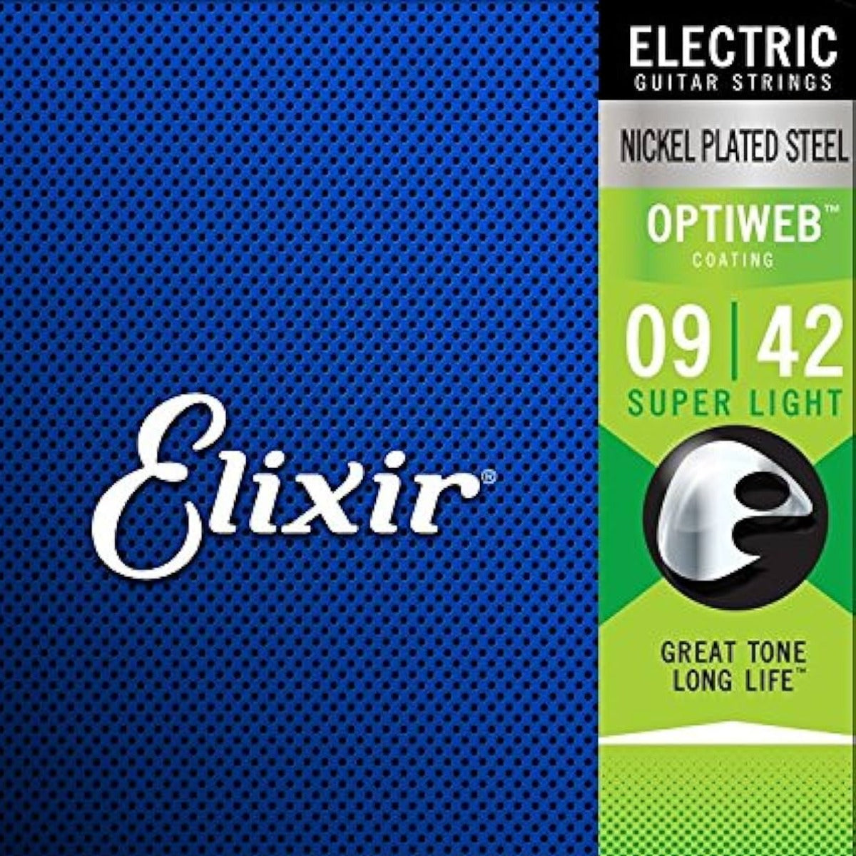 ENCORDADURA P/GUITARRA ELECTRICA ELIXIR OPTIWEB COATING SLIGHT 009-042