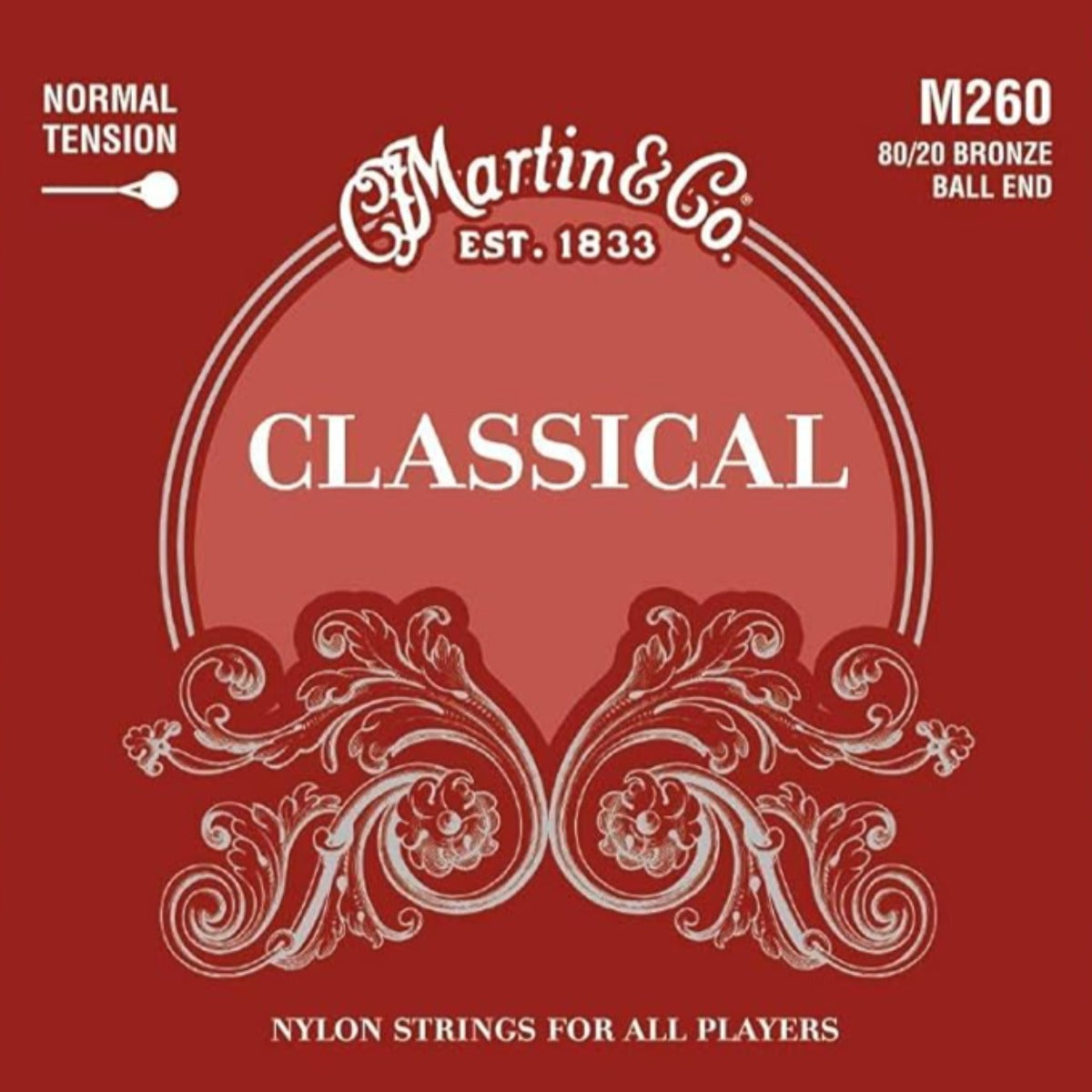 ENCORDADURA P/GUITARRA ACUSTICA MARTIN M260 NYLON NORMAL TEN