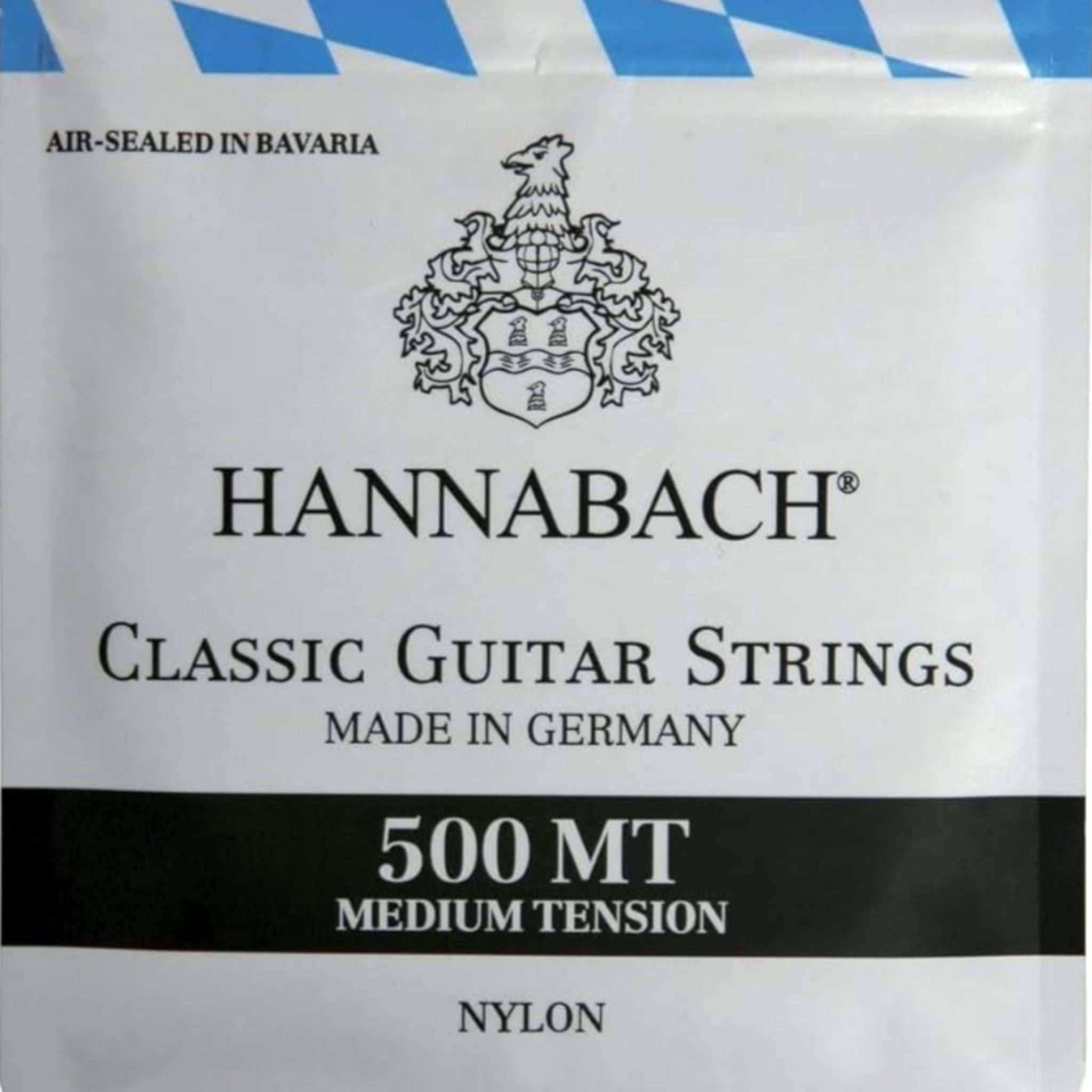 ENCORDADURA HANNABACH GUITARRA CLASICA NYLON TENSION MEDIA PLATA