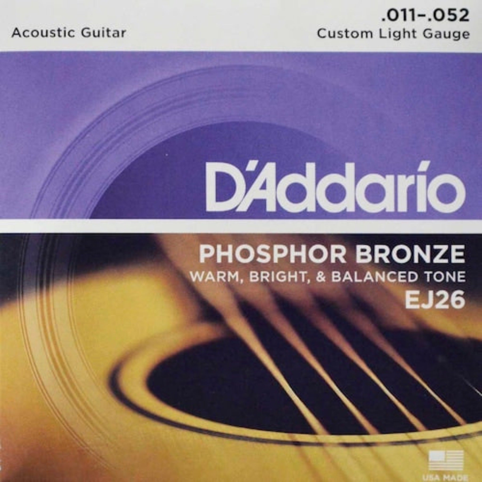 ENCORDADURA DADDARIO ACUSTICA EJ-26 PHOS/BRONZE 11-52