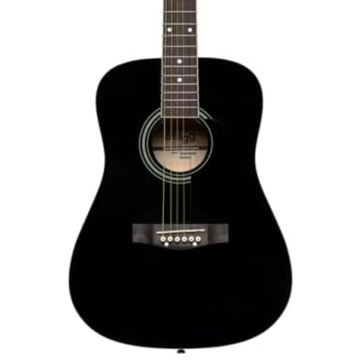 GUITARRA ACUSTICA STAGG DREADNOUGHT NEGRA SA20D BLK