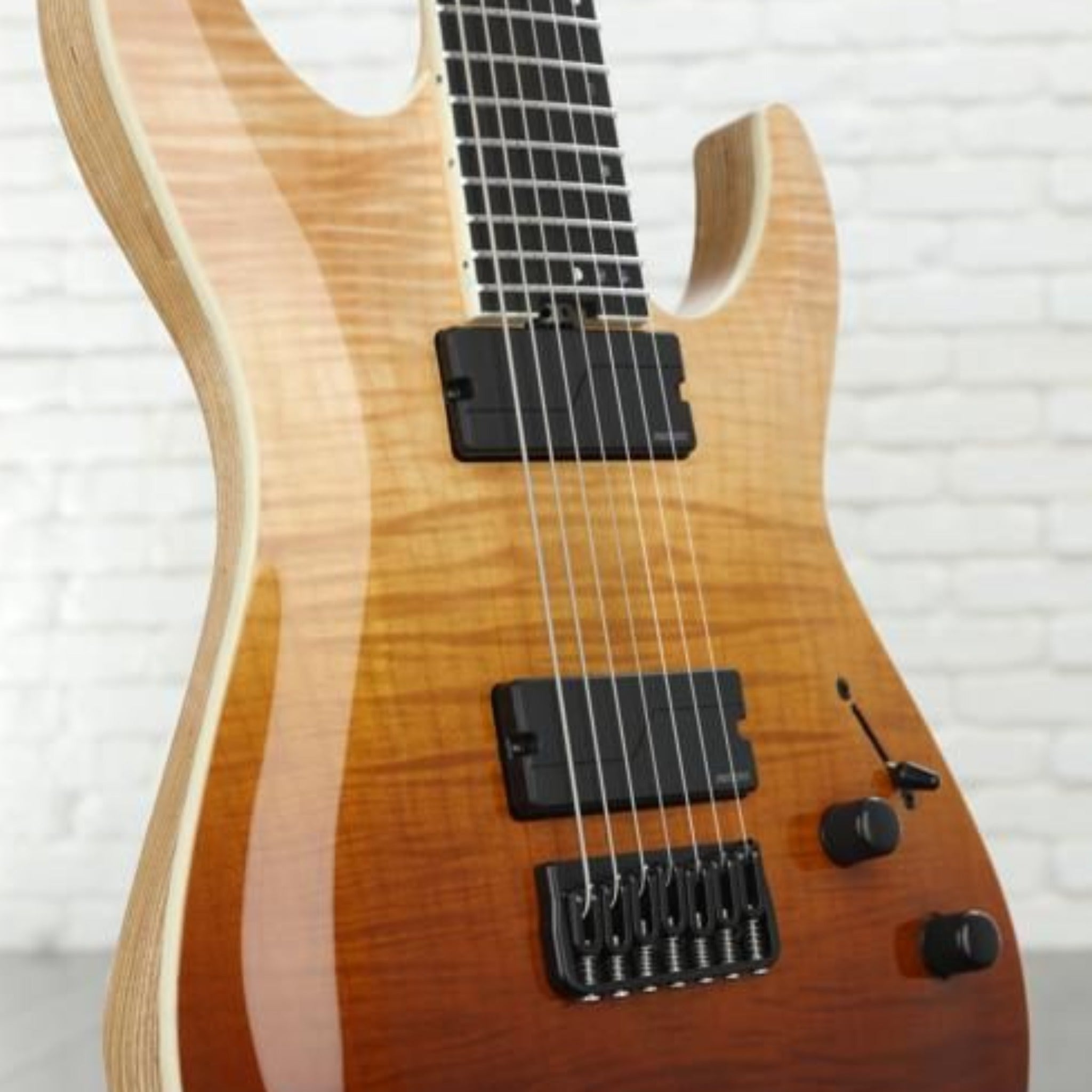 Guitarra eléctrica Schecter C-7 SLS Elite 7 Cuerdas Antique Fade Burst