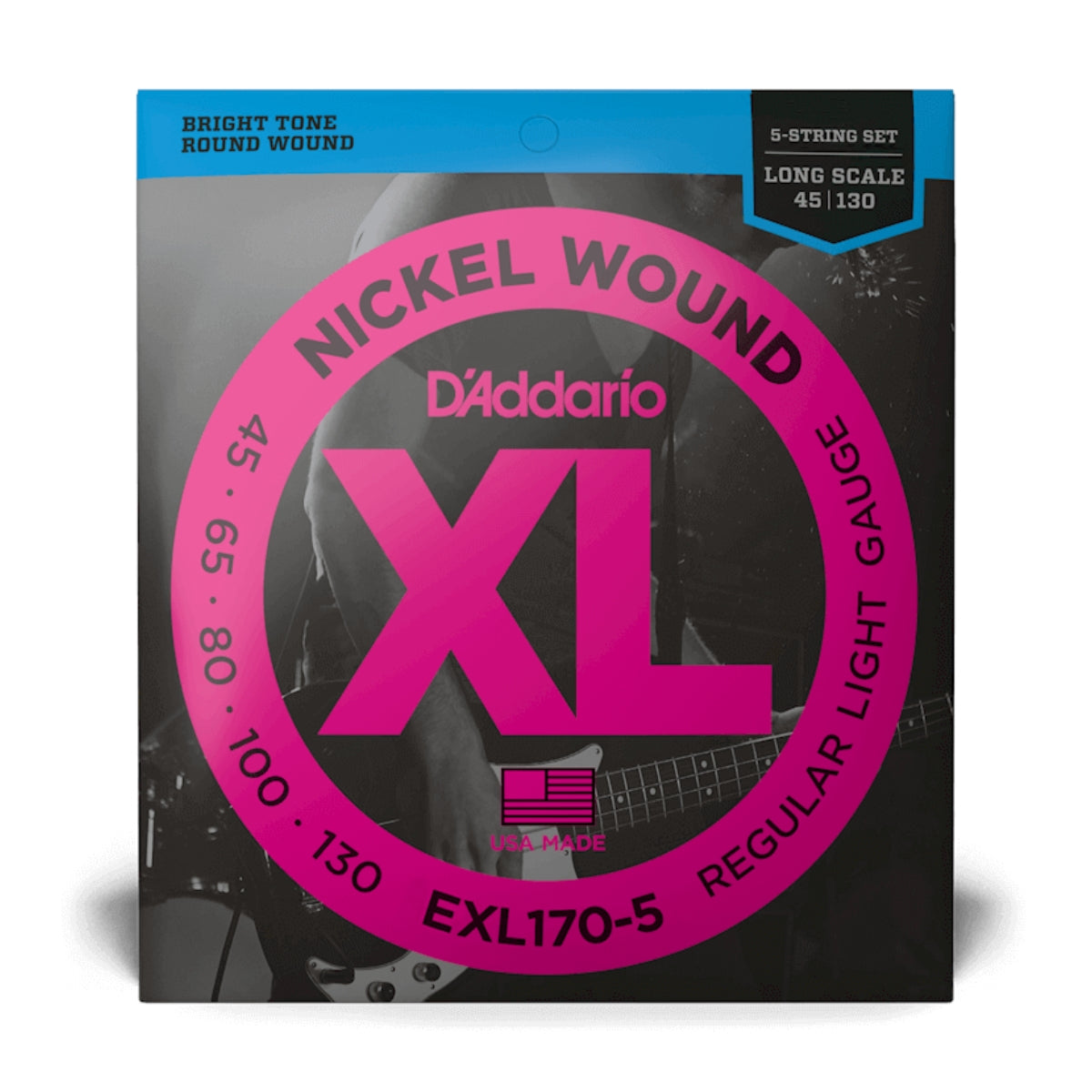 ENCORDADURA DADDARIO BAJO 5 CDAS EXL-170-5