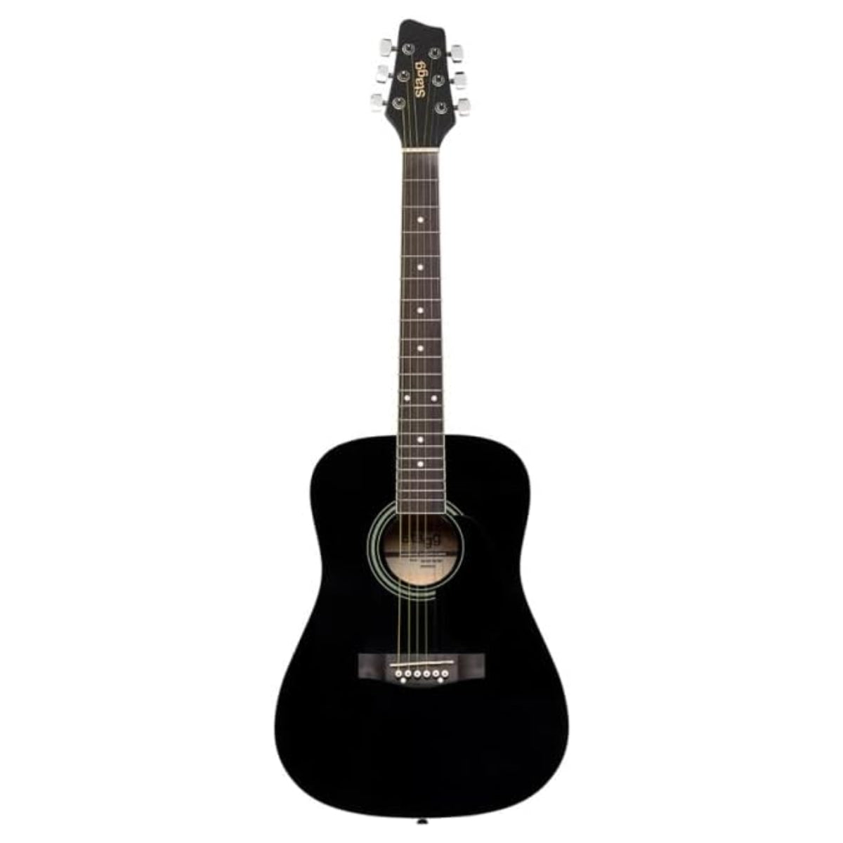 GUITARRA ACUSTICA STAGG DREADNOUGHT NEGRA SA20D BLK