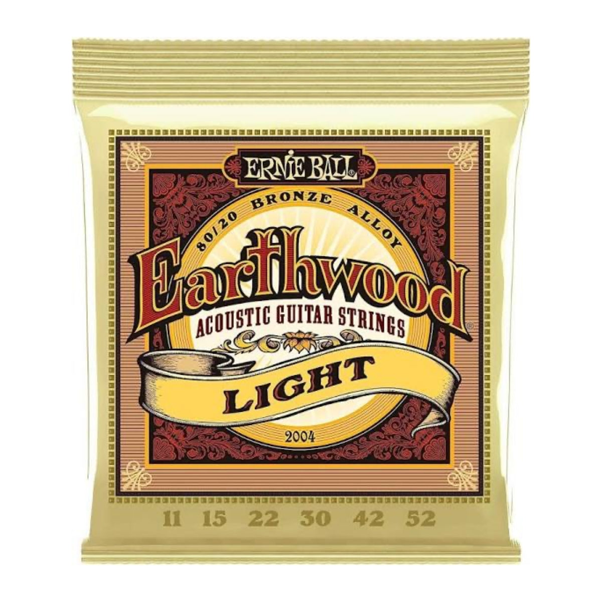 ENCORDADURA ERNIE BALL EARTHWOOD LIGHT 2004 BRZ 11-52