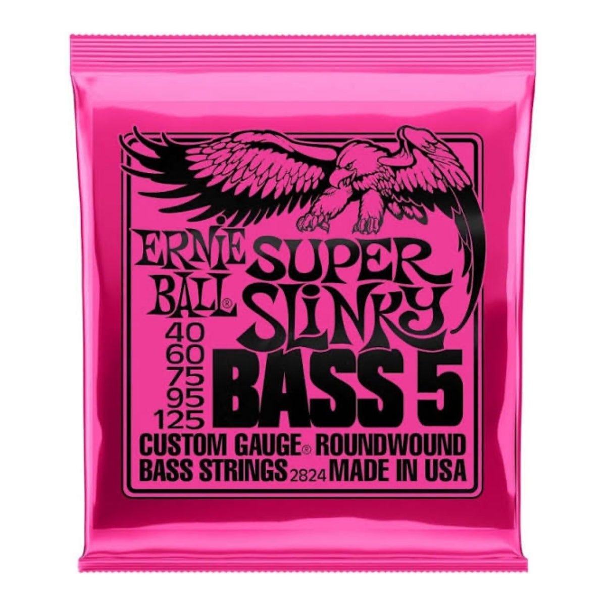 ENCORDADURA ERNIE BALL 2824 SUPER SLINKY BAJO 5 CUERDAS 40-125