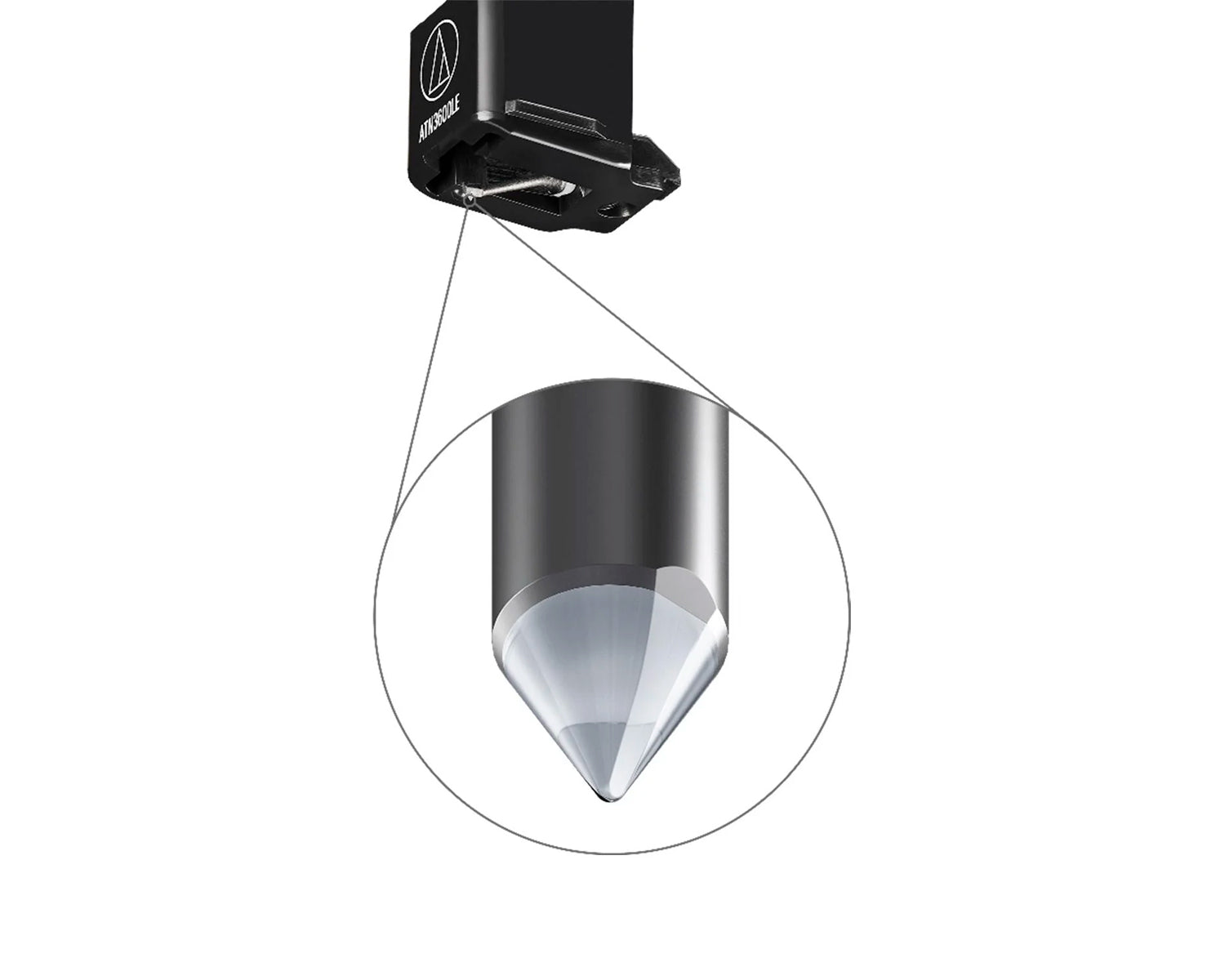 Aguja elíptica ATN3600LE Audio-Technica de reemplazo para tornamesa AT-LP60X