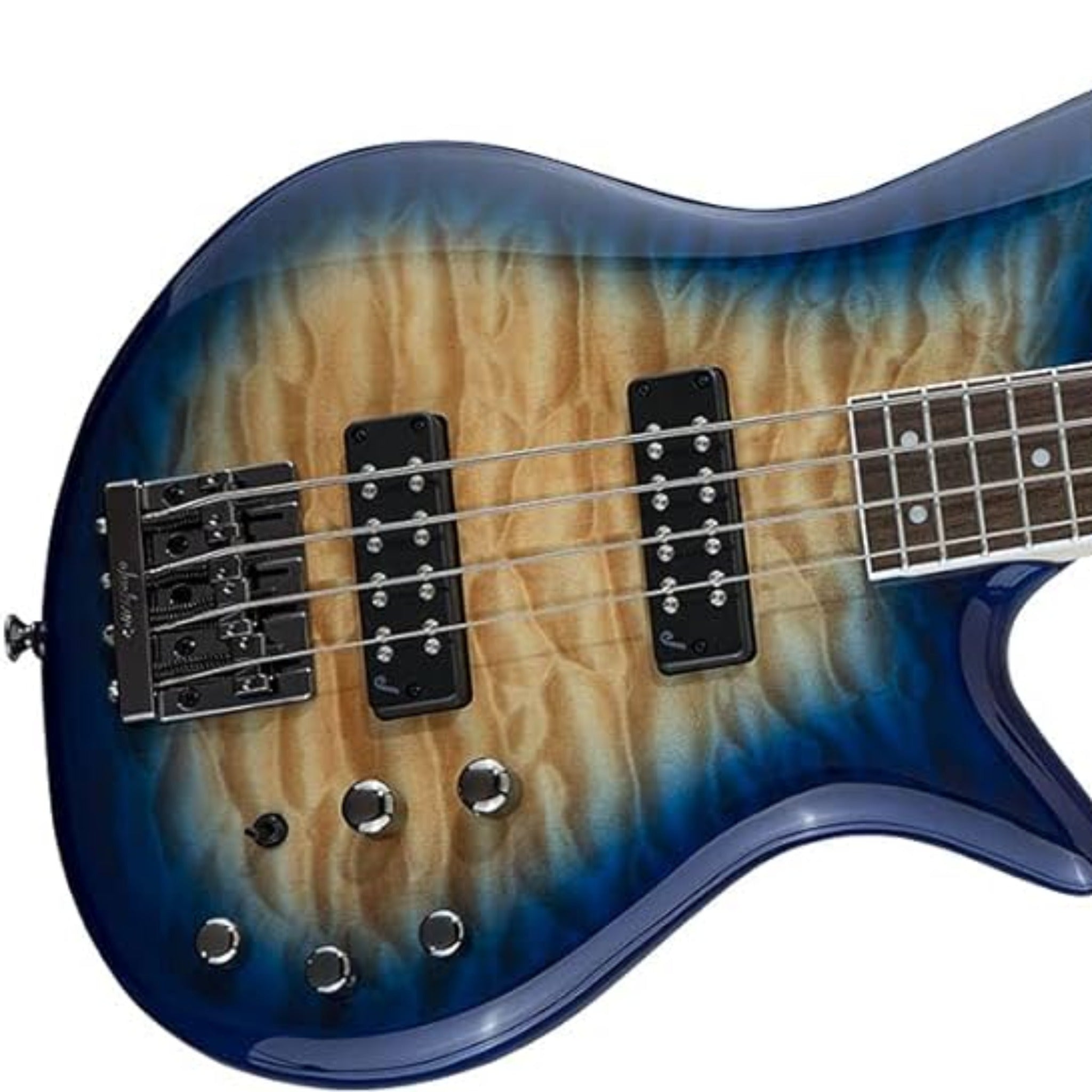 JACKSON JS SERIES SPECTRA BASS JS3Q DE 4 CUERDAS AMBER BLUE BURST