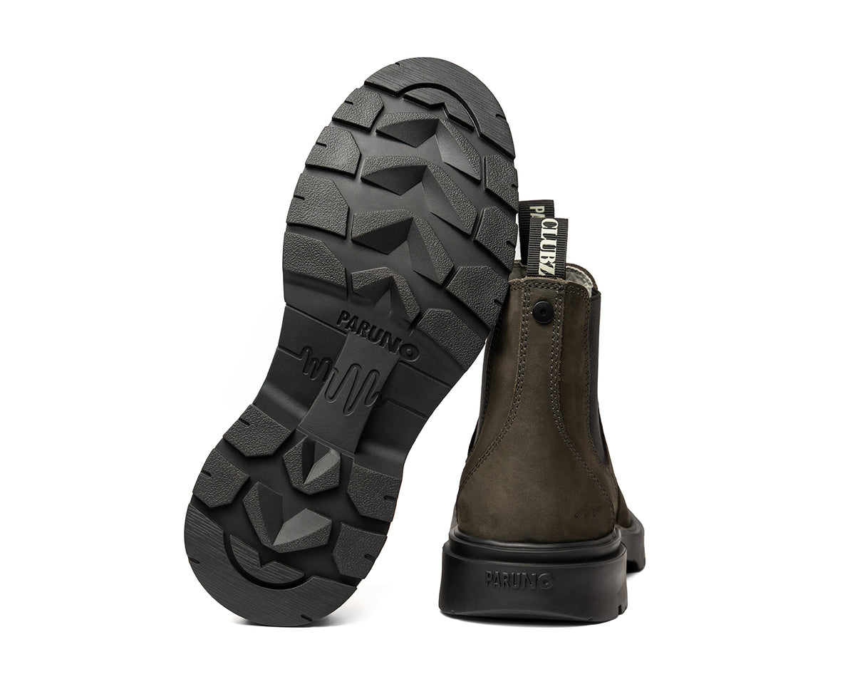 Bota Chelsea de Piel para Hombre Clubz x Paruno Gris P2126901