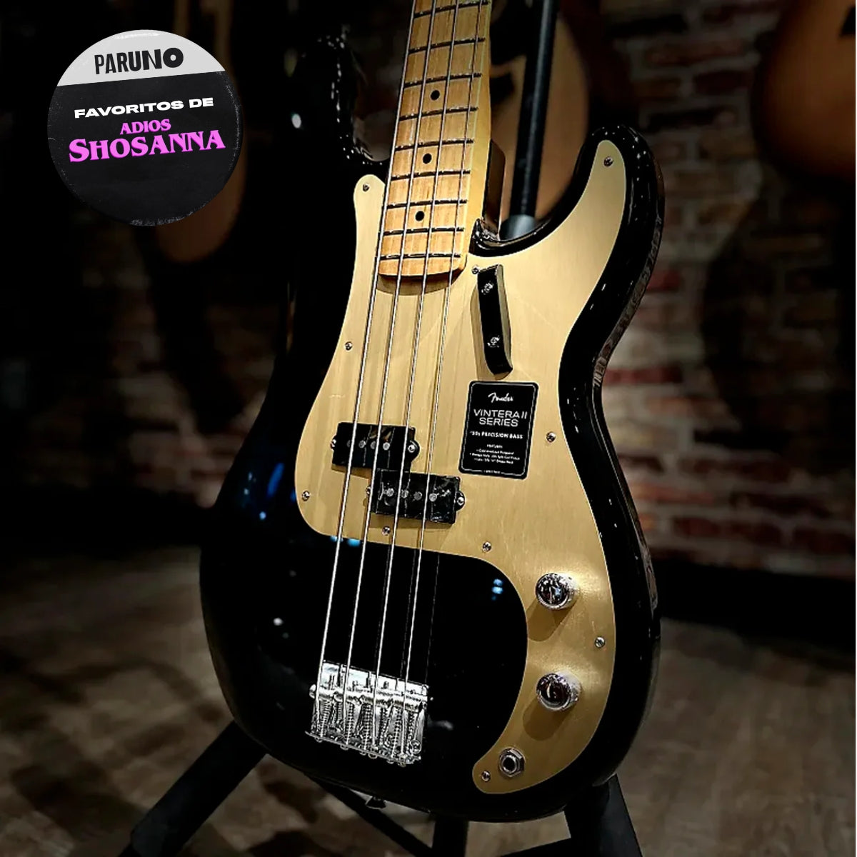Bajo Eléctrico Fender Vintera II '50s Precision Bass Diapasón Maple Negro
