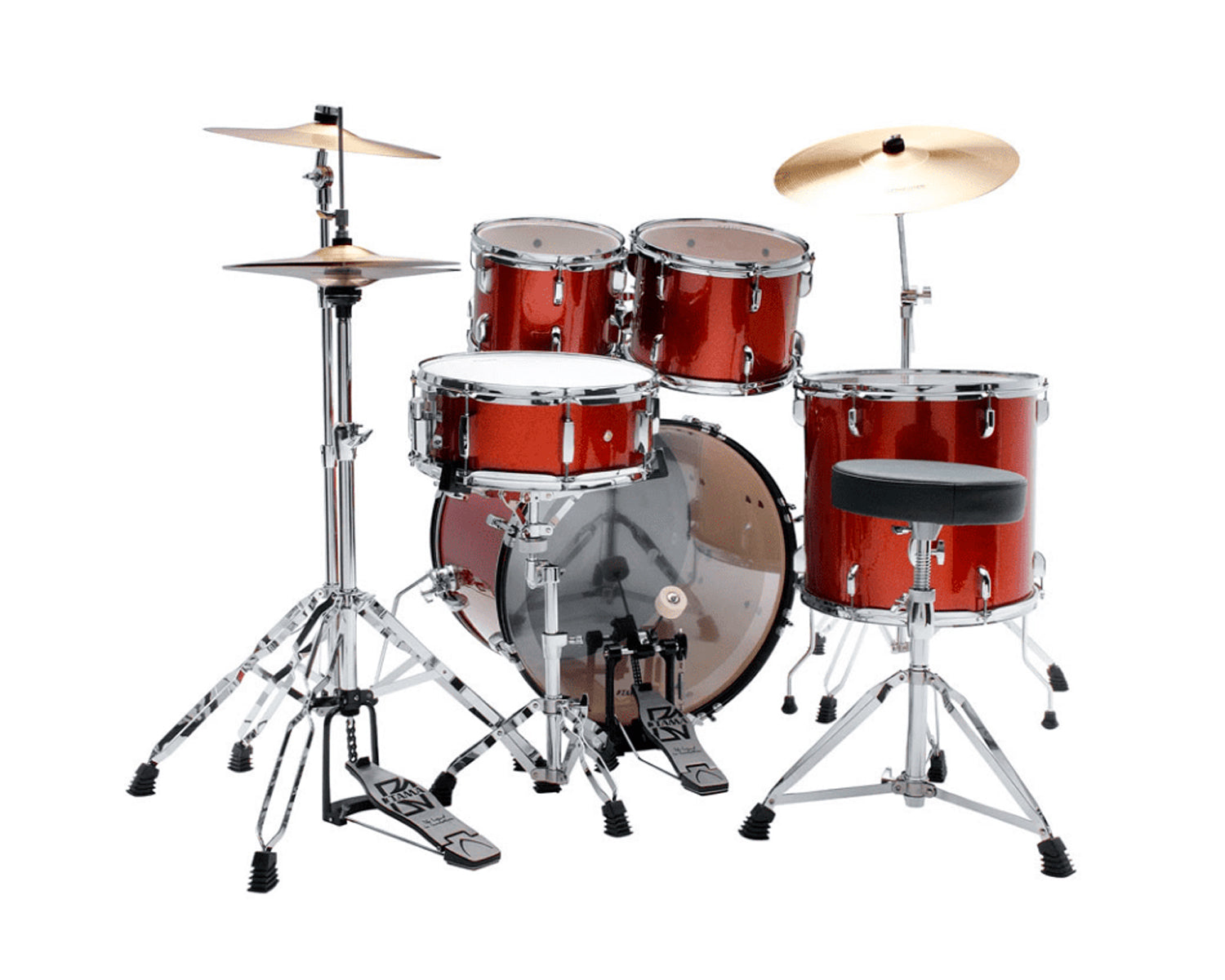 Batería Tama Stagestar 5 Piezas Cobre Brillante con Atriles, Asiento y Platillos