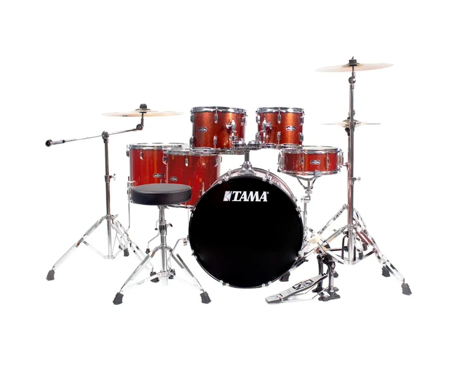 Batería Tama Stagestar ST62H6C-SCP 6 piezas, cobre brillante con atriles, asiento y platillos