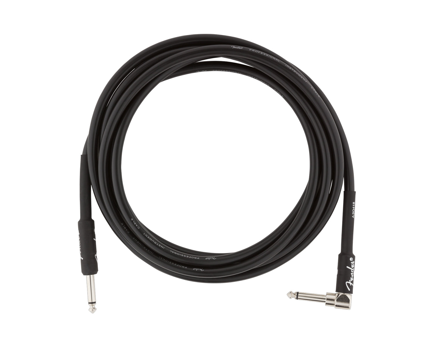 Cable Fender de Instrumento Pro Series 3mts Angulado Negro