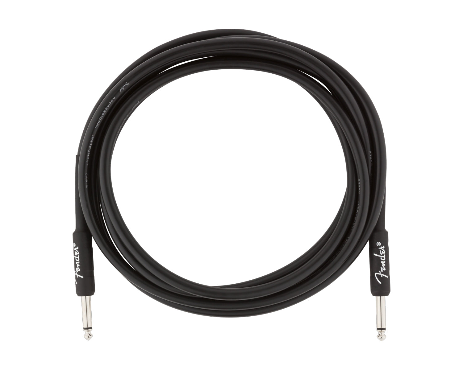 Cable Fender de Instrumento Pro Series 3mts Recto Negro Plug Recto
