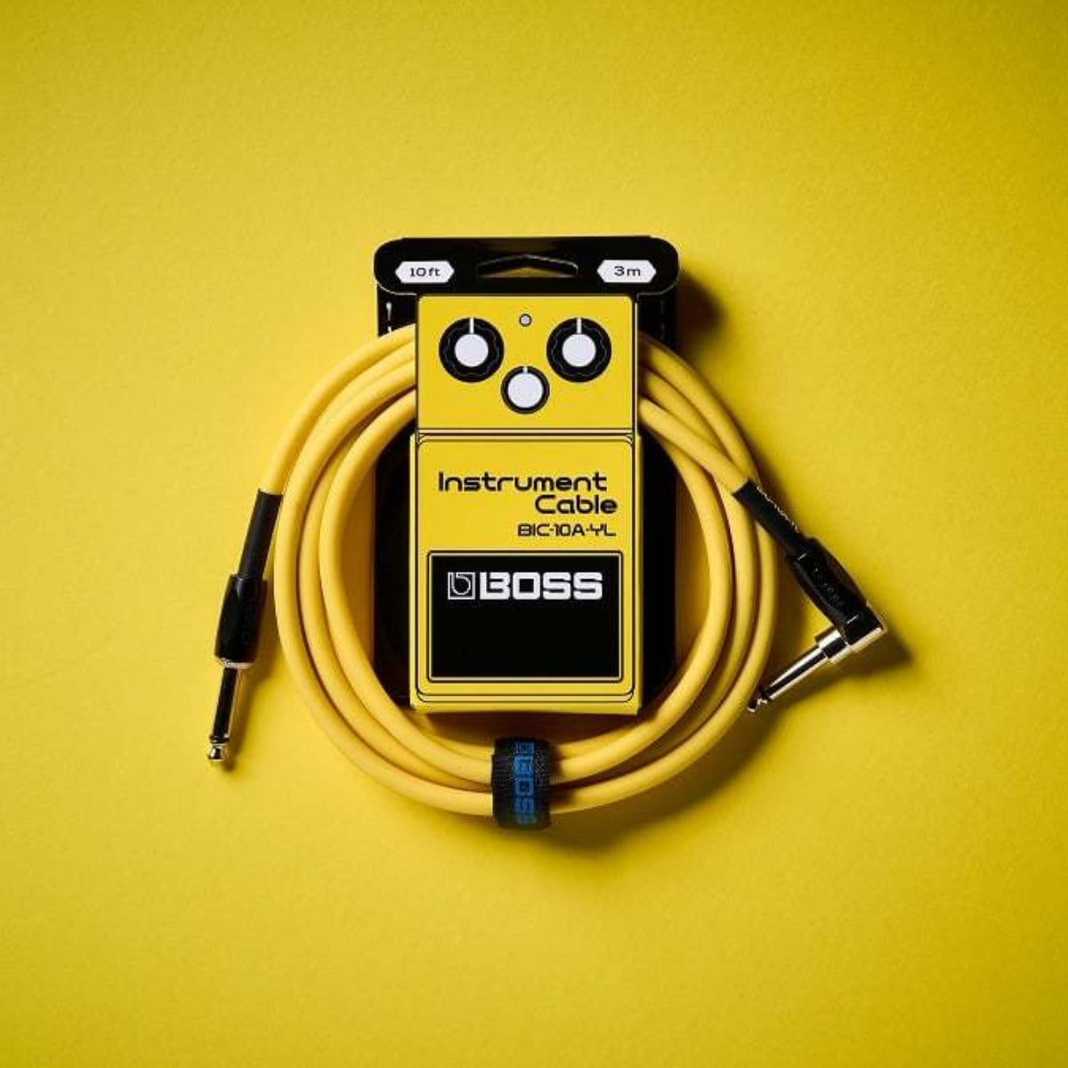 CABLE ROLAND 3MTS ANGULADO COLORES AMARILLO BIC-10A-YL