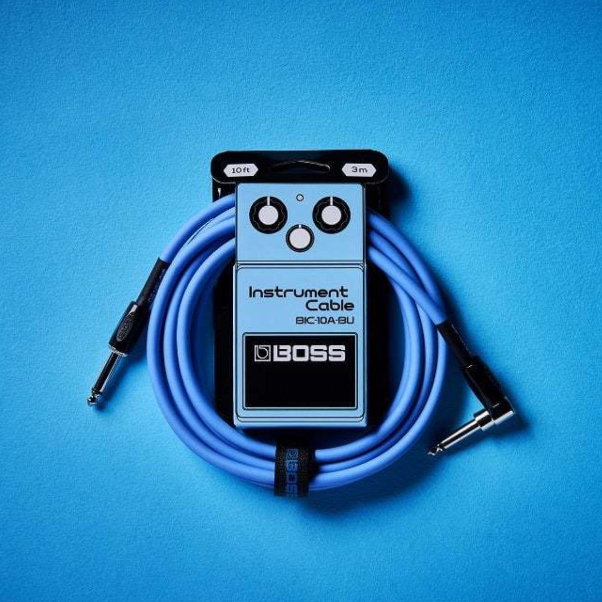 CABLE ROLAND 3MTS ANGULADO COLORES AZUL BIC-10A-BU