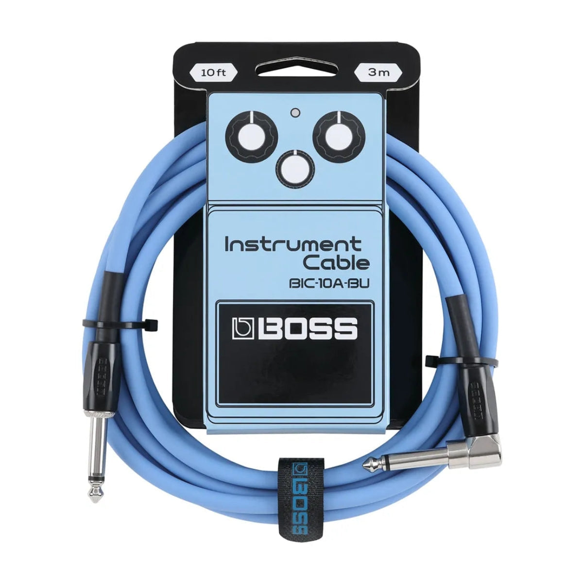 CABLE ROLAND 3MTS ANGULADO COLORES AZUL BIC-10A-BU