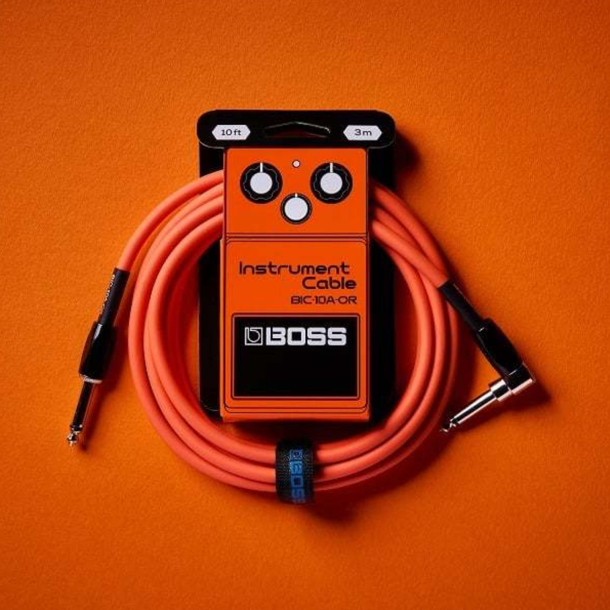 CABLE ROLAND 3MTS ANGULADO COLORES NARANJA BIC-10A-OR