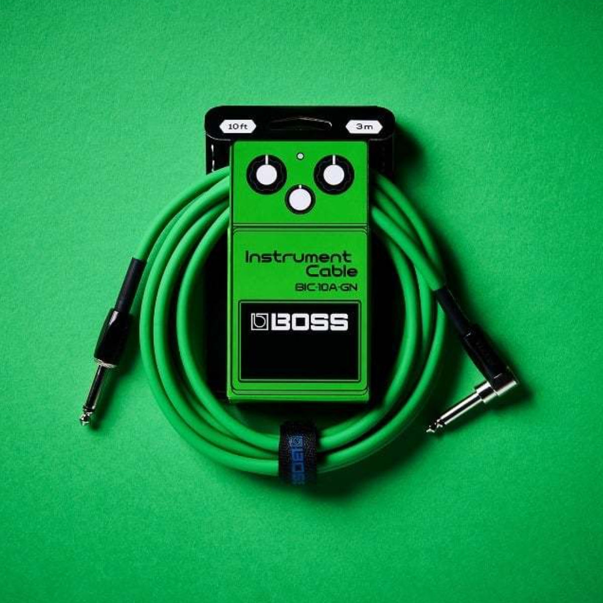 CABLE ROLAND 3MTS ANGULADO COLORES VERDE BIC-10A-GN